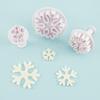 Silicone Snowflake Fondant and Cookie Cutter Mold for Christmas Decorations