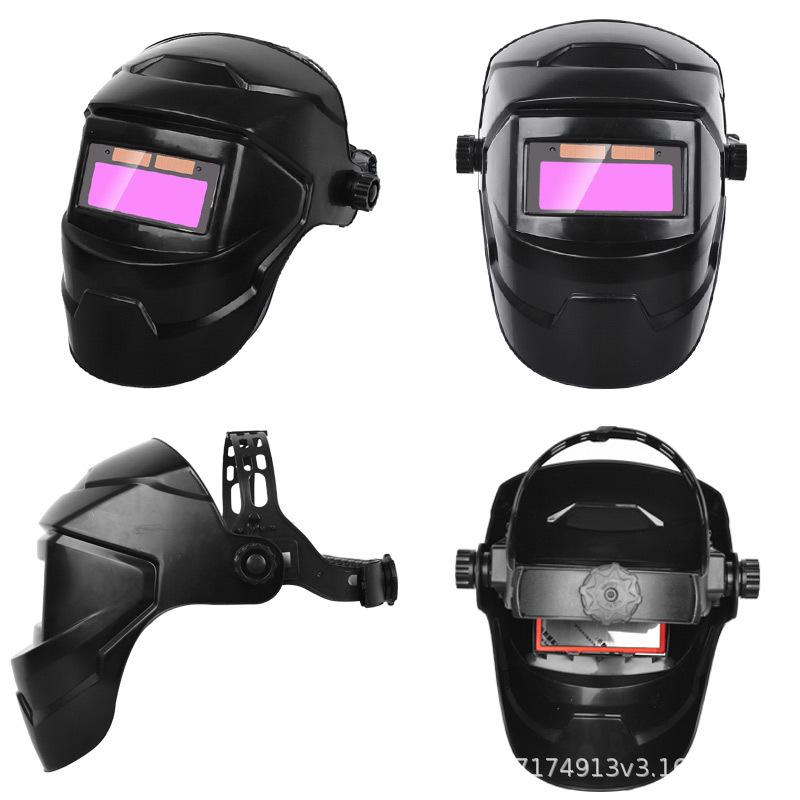 Solar-Powered Automatic Dimming Welding Mask with Head-Mounted Arc Protection