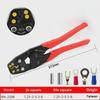 Taiwan Multi-Function Electrician Ratchet Crimping Pliers for Bare Terminals and Copper Nose Clamps.