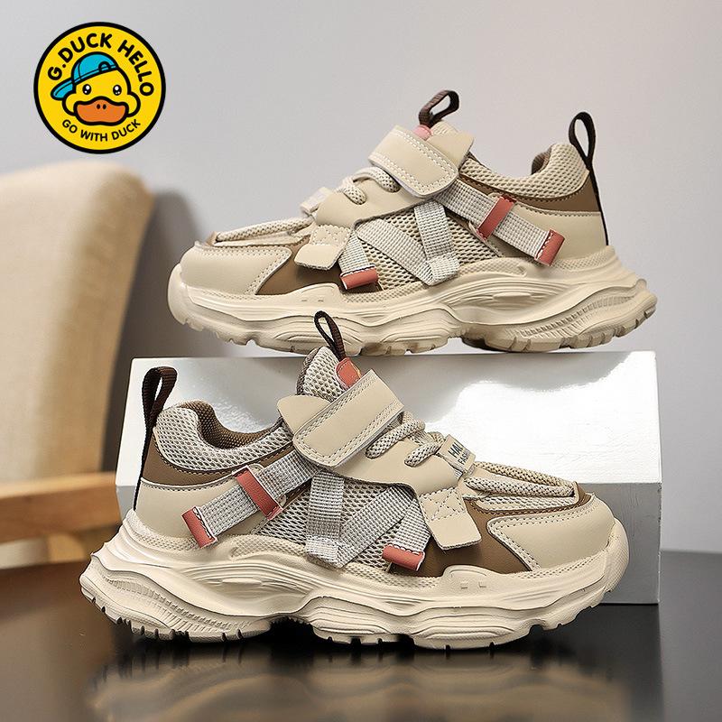 Little Yellow Duck children's shoes, spring/autumn collection, boys' mesh sneakers, children's single-layer mesh upper, girls' sports shoes,