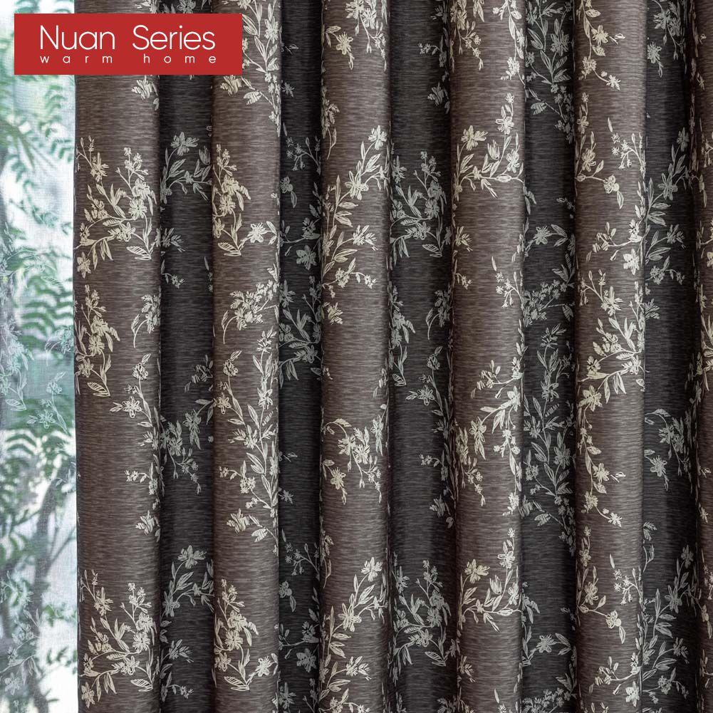 1PC Nuan Series French Antique Style Versatile Printed Curtains Full Blackout Curtains for Bedroom Living Room Balcony Window for Home Decor