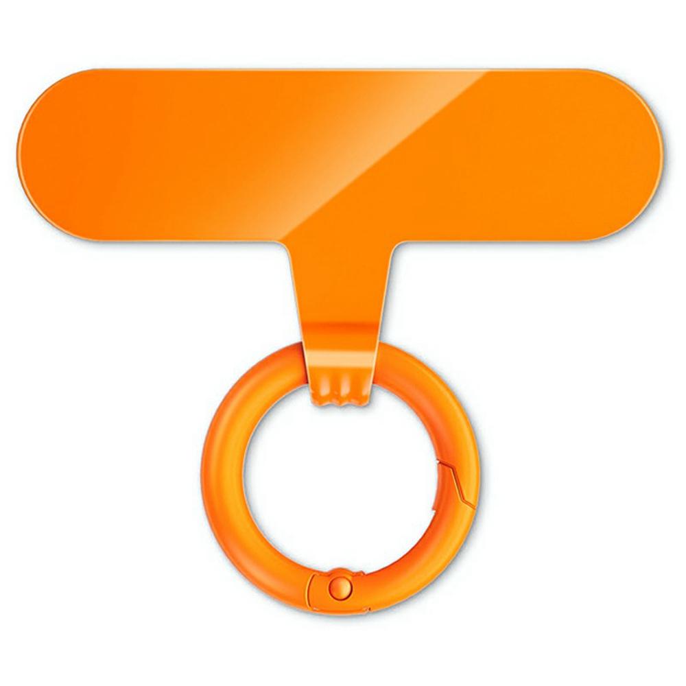 

2Pcs 0.6mm Ultra Thin Phone Tether Tabs for Phone Case Metal Safety Patch Orange