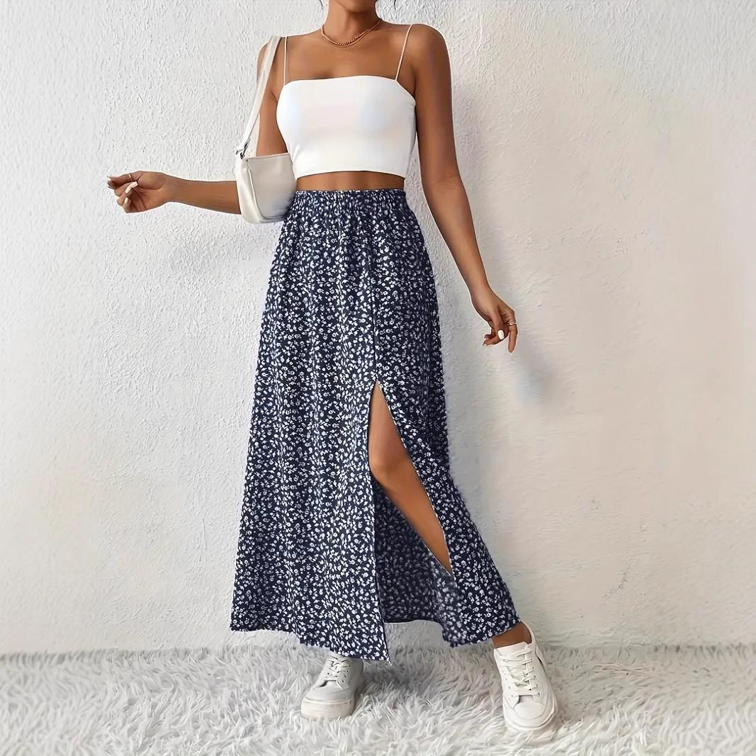 Женская элегантная плиссированная юбка миди на резинке L