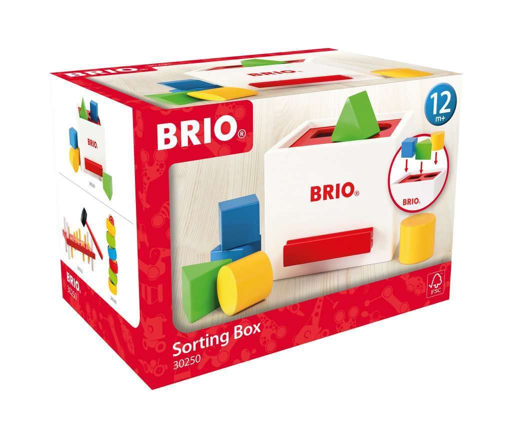

BRIO Shape Matching Box 30250 Деревянные игрушки от 1 года Деревянные игрушки (белый)