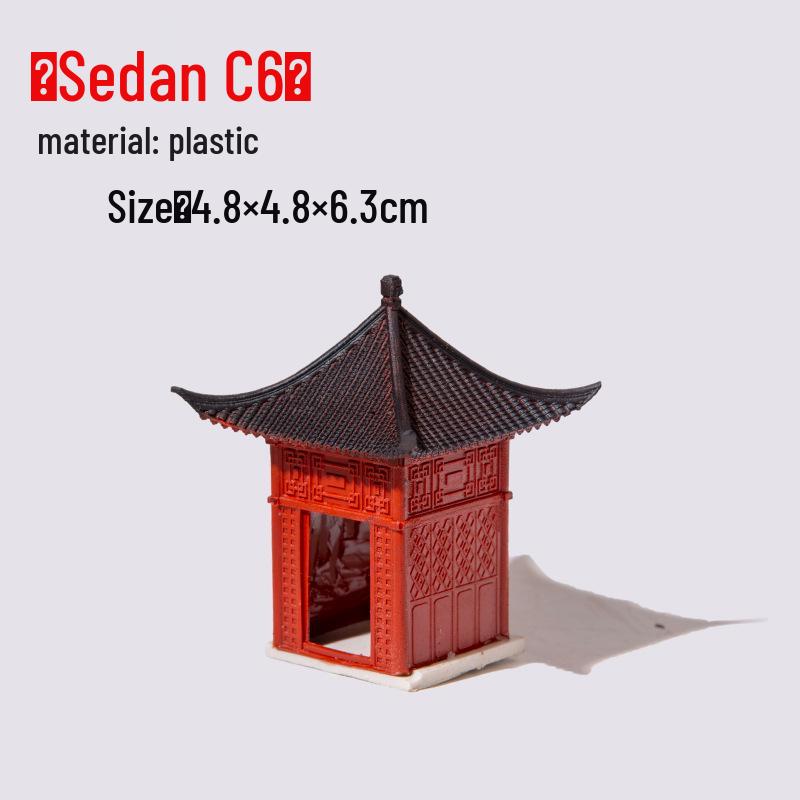Ancient Architecture Bonsai Pavilion Ornament for Fish Tank and Aquaterrarium Landscaping