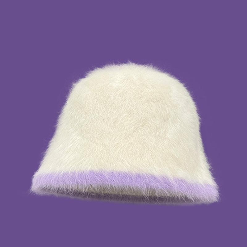 Style 4 Hat Versatile Style Sweet Knitted Warm And Soft Fisherman Hatcaps