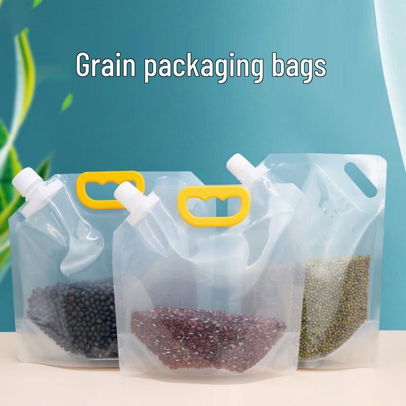 Transparent Grain Storage Bags with Handle