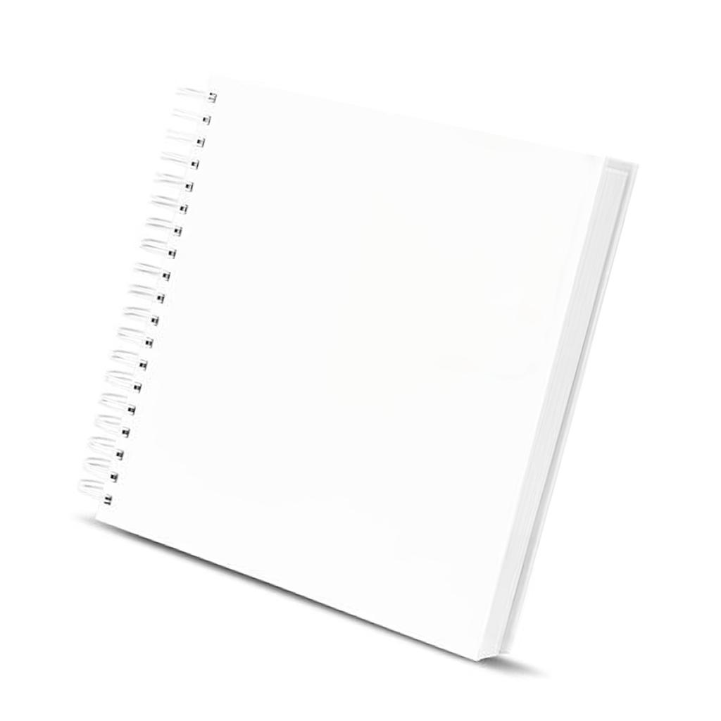 DIY Anniversary Scrapbook Photo Album Thick Paper Memory Book with 80 Pages Spirals Binding for Handmade Craft Projects