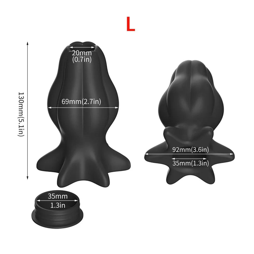 Silicone Anal Plug 3 Sizes Removable Butt Plug Stimulation Anus Masturbator G Spot Massage Dildo  Sex Toys for Man Women