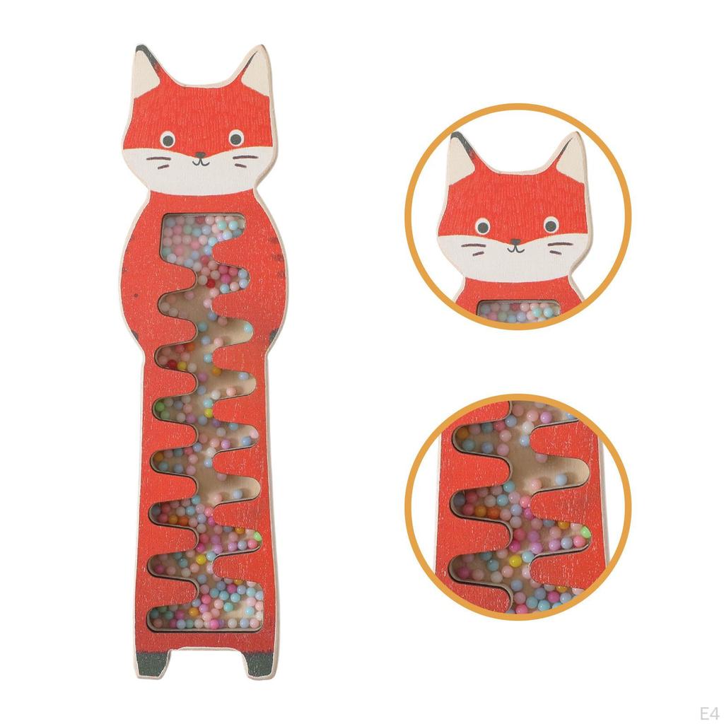 Rainmaker Musical Toy Animal Shape Instrument Beaded Rain Shaker Early Education for Kids