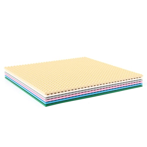 INIBUD Foundation Board Block Plate Classic Double Sided Compatible 32 X 32 Potch (White)