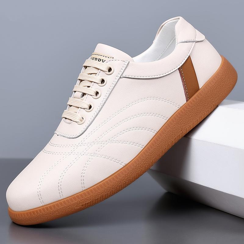 Fashion New Leisure Walk Men Tenis Masculino Spring Autumn Walking Sneakers Handmade Male Leather Sports Shoes Non-Slip Treking Footwear