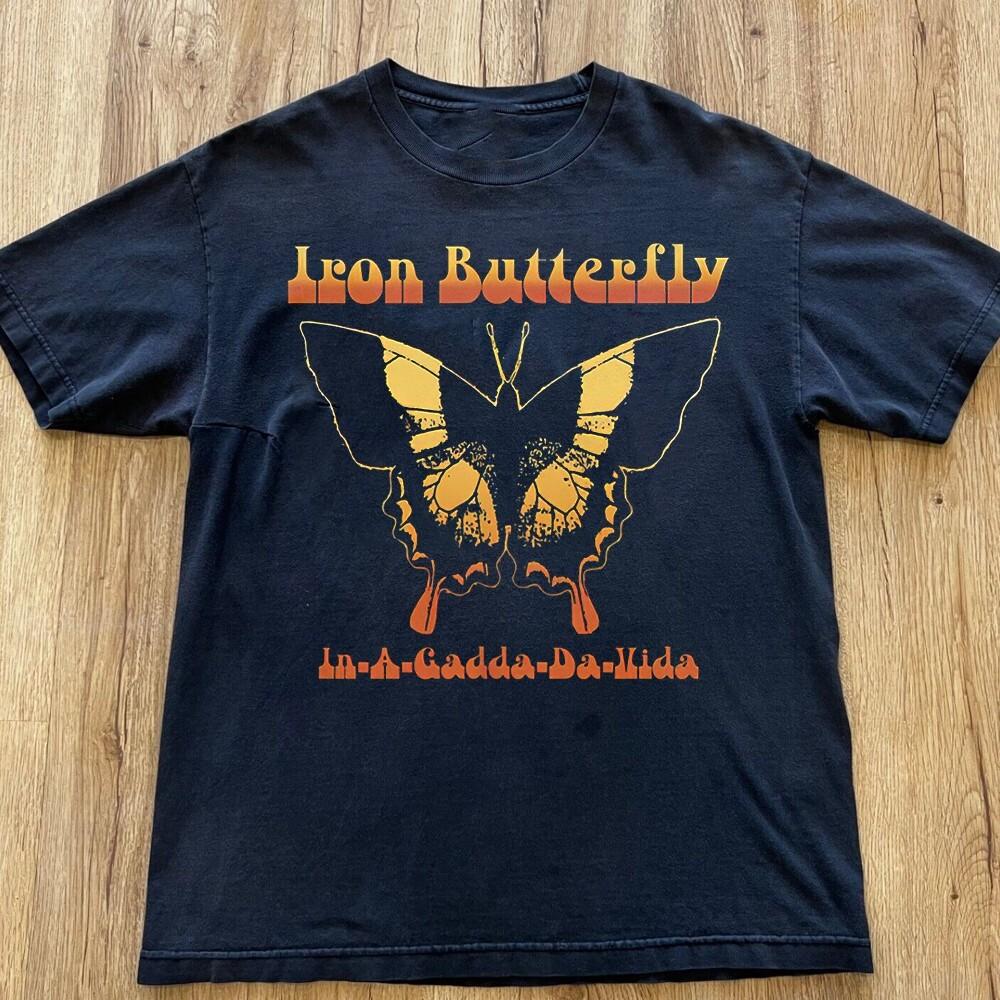 Vintage Iron Butterfly Gift For Fans Men S-5XL 9D140 Unisex T-Shirt M