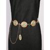 Waist Chain, Horse Eye, Ethnic Style Carving, Retro Pants Waist Belt Decoration, Chain Waist