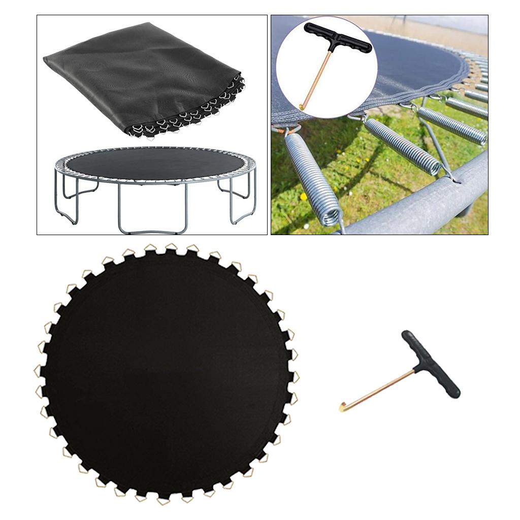 Trampoline Mat 6ft/8ft Child Round Trampolines Jumping Pad & Puller