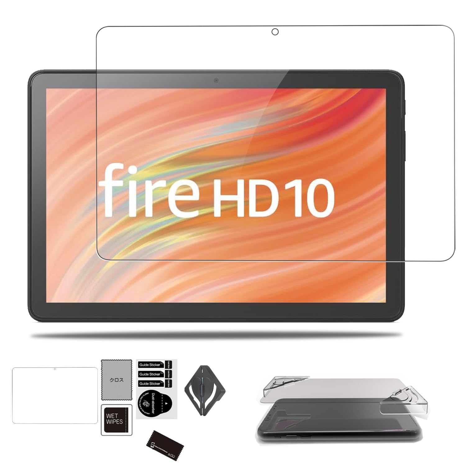 

в пленке Защитная пленка Стеклянная пленка для Fire HD 10 2023 Для Fire HD 10 13-го поколения Закаленная стеклянная пленка Защитная пленка для ЖК-дисплея Монтаж Высокая