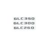 Mcnky6 3D ABS Chrome/Black Letters Emblem for Mercedes GLC X253 - GLC260/GLC300/GLC350/GLC220d/GLC350e 4MATIC Trunk Logo Sticker