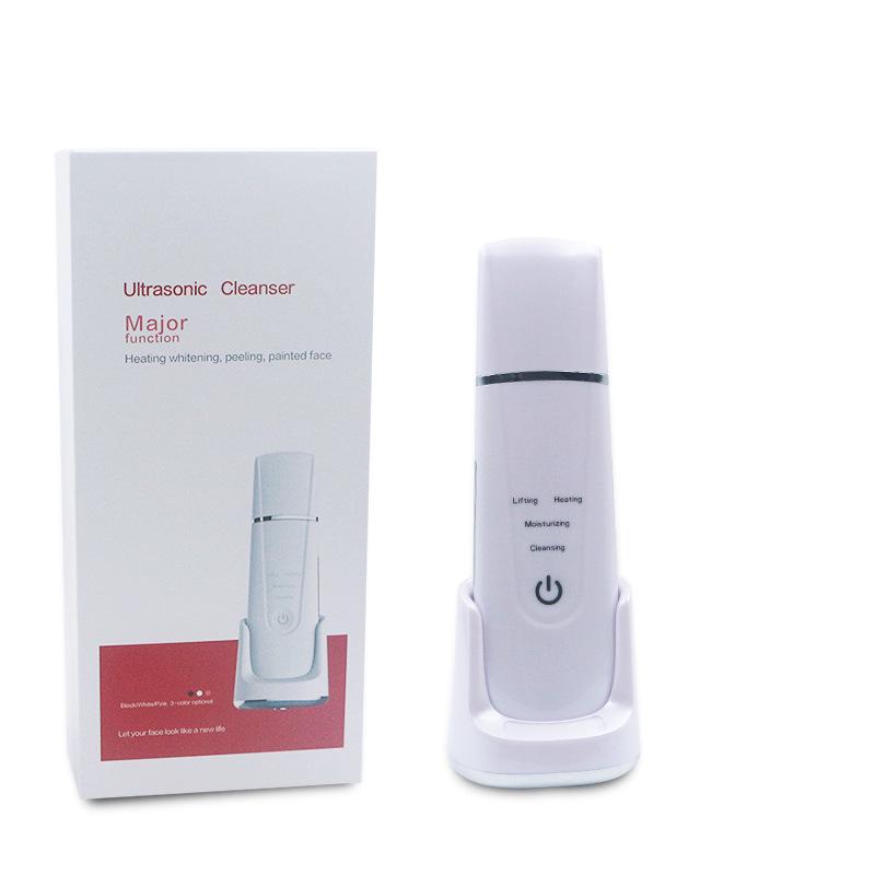 

Ультразвуковой отшелушивающий косметический прибор: Удалитель черных точек и пилинг-нож матово-белый