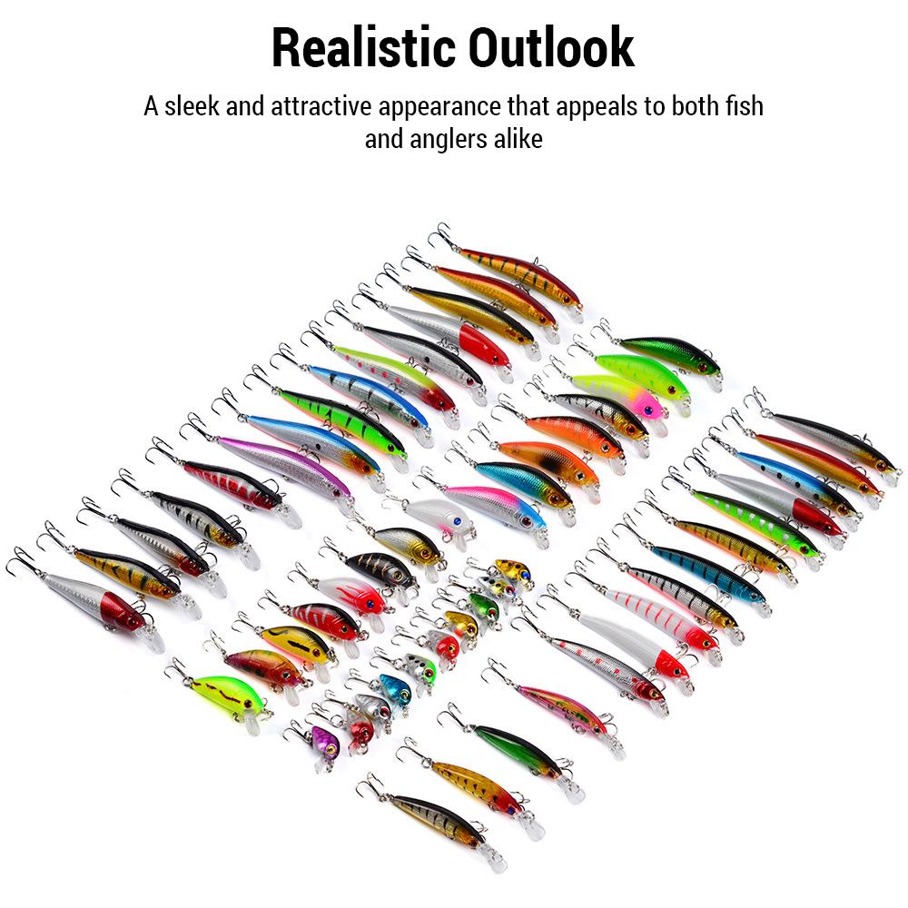 56 szt. Zestaw przynęt wędkarskich Miękkie, twarde przynęty Zestaw przynęt z haczykami Sprzęt wędkarski do słonej wody i