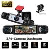 Panoramic Dash Cam with 360-Degree Coverage, Featuring Night Vision, 24-Hour Parking Mode, G-Sensor, and Motion Detection
