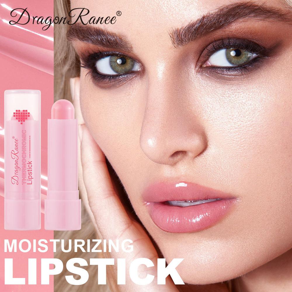 Pink Color Changing Lipstick, Moisturizing Long-Lasting Tinted Lip Balm, Hydrating Lip Gloss