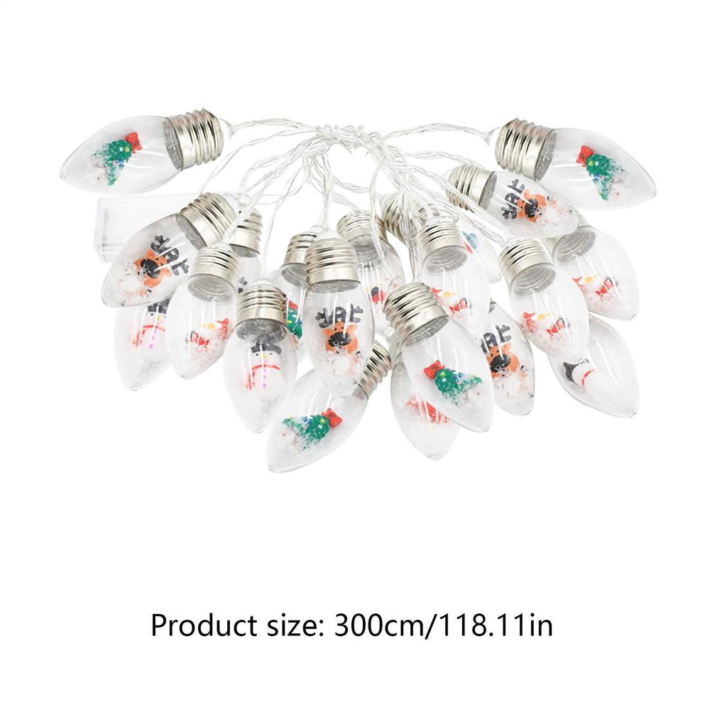 Christmas Lights 9.8 Feet LED Bulbs Fairy Lights For Christmas Tree Holiday Porch Yard Indoor Outdoor Party Wedding Decoration