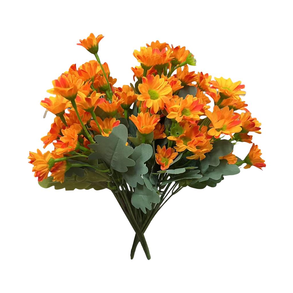 Realistische künstliche Sonnenblumen Künstliche Gänseblümchen Künstliche Gänseblümchen Herbstblume Gänseblümchen mit Eukalyptusblättern Lebhaft Drinnen Draußen