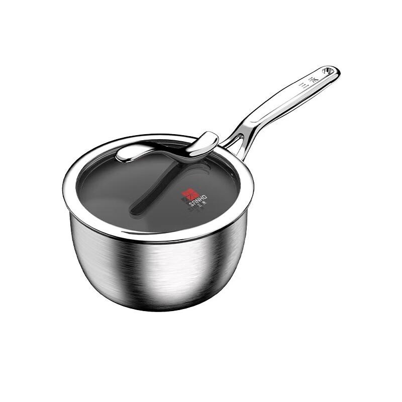 Sanhe 18cm Pure Titanium Non-Stick Milk Pot with Lid