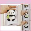 Chaveiro de Panda de Pelúcia Bichinho de Pelúcia Animal de Pelúcia Macio Acessório de Chaveiro Presente