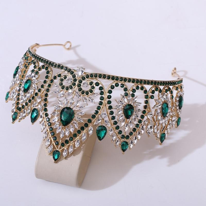 Bandeaux de Fête Élégants Couronnes Serre-tête pour Anniversaire Mariage Diadème de Reine pour Filles Spectacle Scène Costume
