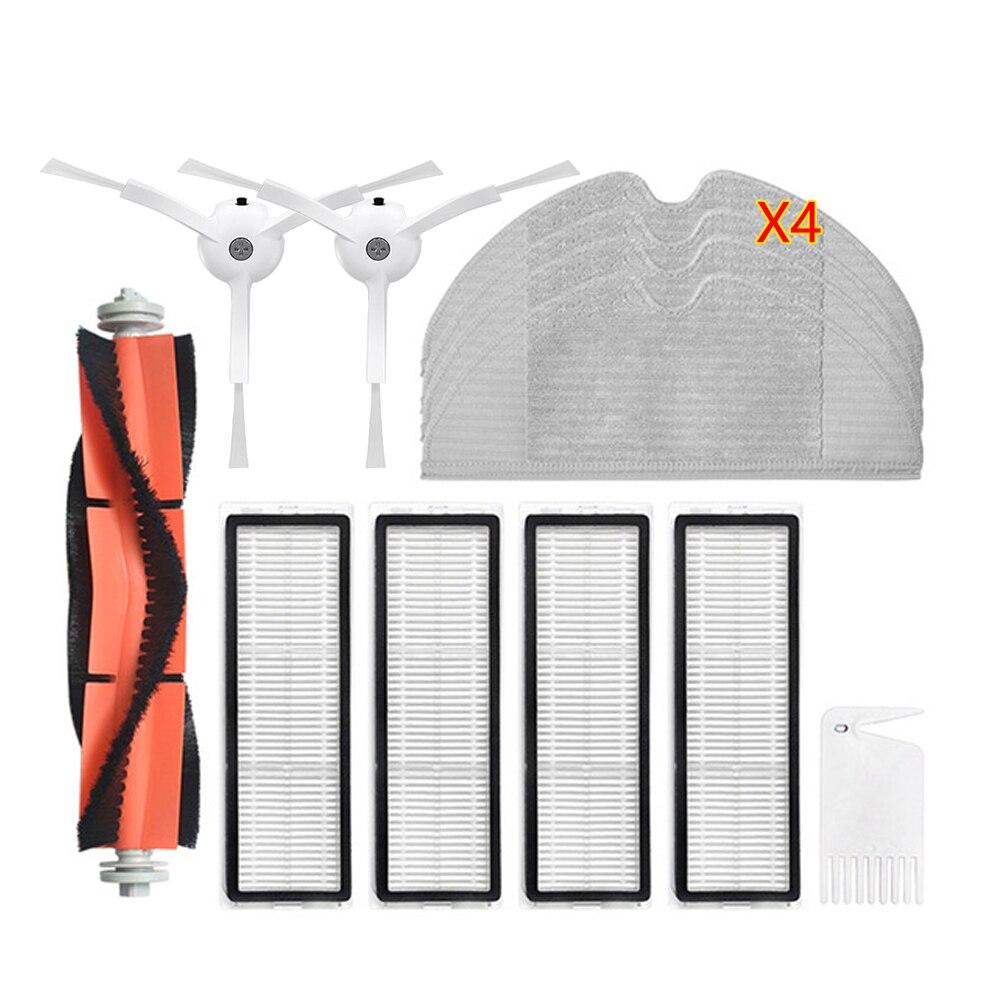 HEPA-filter + sidebørste + hovedbørste for Xiaomi MI Robotstøvsuger 2 Roborock S50 S51 støvsugerdeler, tilbehør