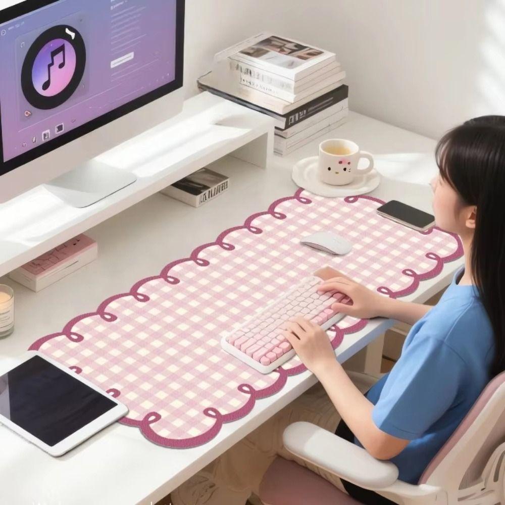 PVC Desk Mat Non Slip Keyboard Mat New Computer Desk Mat Laptop Table