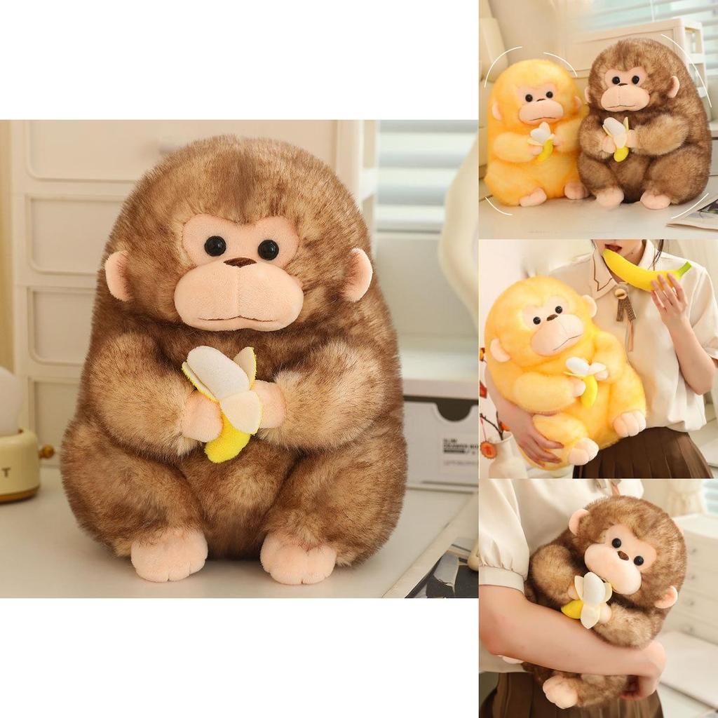 Adorable Plush Monkey Doll With Soft Pp Cotton Filling Perfect For Gifts And Collectors