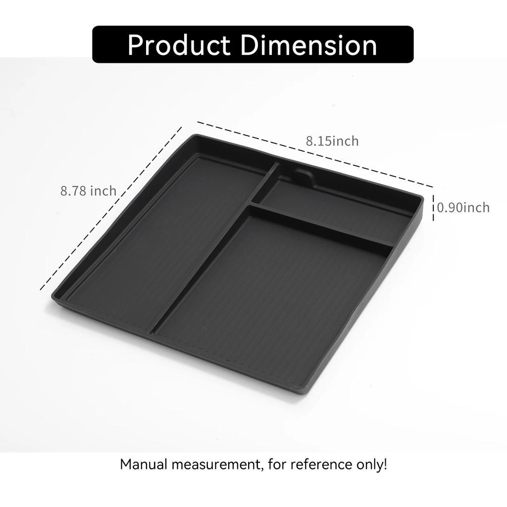Center Console Lower Storage Box Tray Organizer Silicone Insert for ZEEKR 009 2025 2025 Interior Tidying Accessories Black