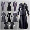 Adams Family Cosplay Costume Wednesday School Dress Mother Father Outfit Gothic Halloween Party Outfit