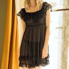Women's Short Sleeve Lace Satin Vintage Nightdress Pajamas Nightwear Sleepwear