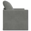 Floor Sofa with Sleeping Function Dark Gray 122x204x55 Cm Velvet