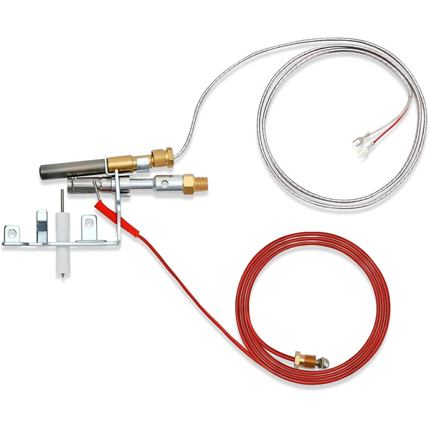 14D0477 Vent Free Gas Log, ODS Pilot Assembly, LP Propane Gas Fireplace Compatible with Empire FMI etc,Part Number LPG8414 LPG8404 PP225 R3623 14D0477 L001