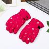 Thicken Warm Non-slip Windproof Waterproof Long-sleeved Mitten Snow Snowboard Children Ski Gloves
