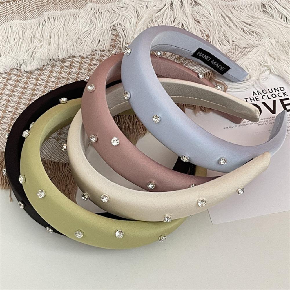 Sparkling Wash Face Headband Solid Color Korean Hairband  Women Girl Hair Accessory