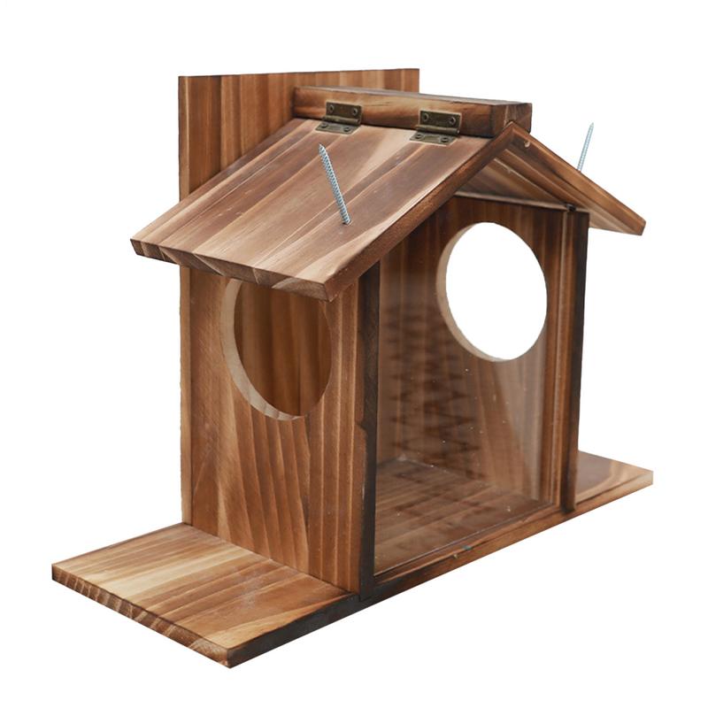 

Кормушка для белок Коробка Зимний Уличный Домик для кормления Кормушка для белок Большая Кормушка Водонепроницаемая Настольная кормушка для белок и птиц United States