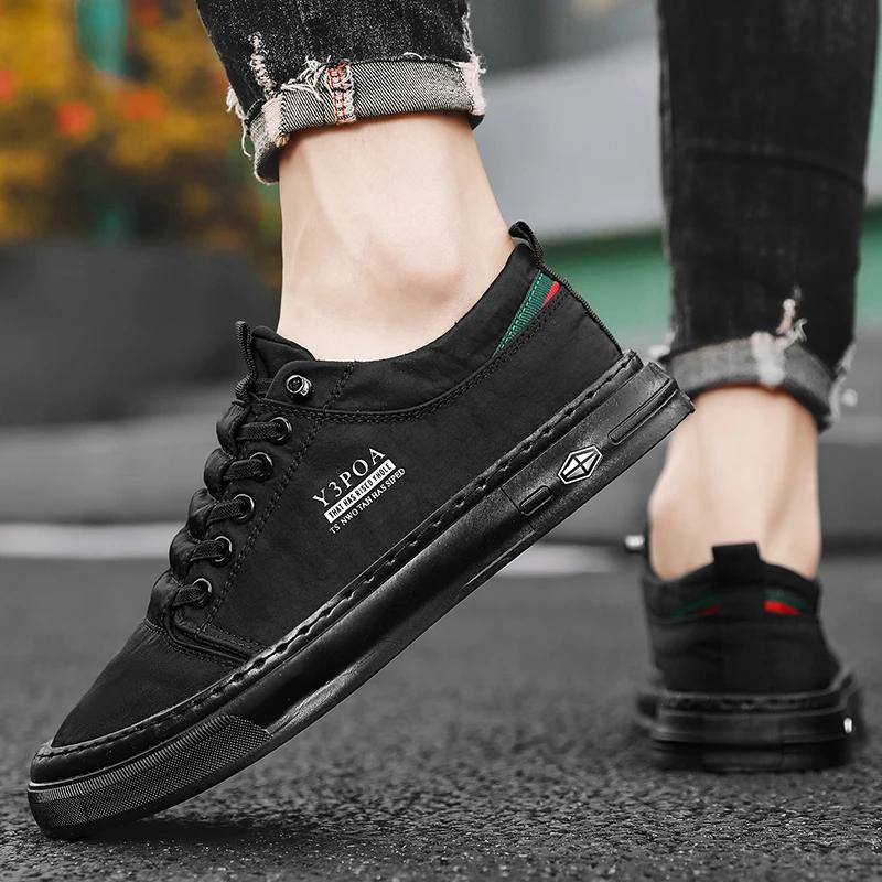 Fashion Luxury Men Running Shoes Skateboard Breathable Comfortable Loafer Casual Sneakers Men Canvas Shoes Tenis Masculino Footwear Male