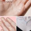Pink Peach Shining Powder High Glitter Makeup for Face Body Collarbone Highlighting with Soft Puff Multi Use Cosmetic