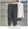 Men's Slim Summer Nine-Point Suit Trousers - Lightweight and Trendy