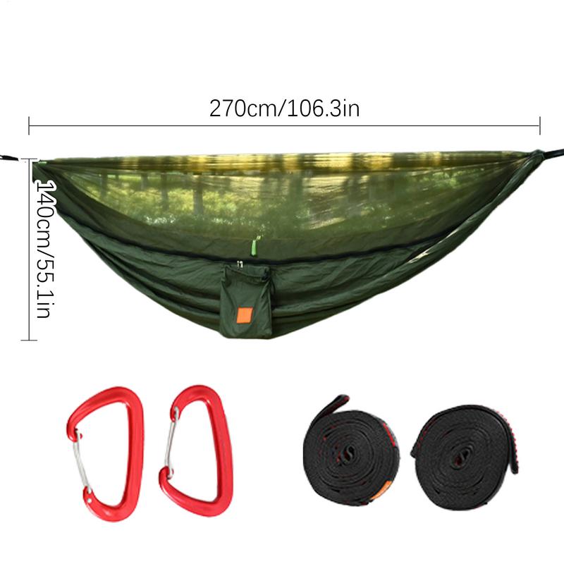 Camping Hängematte Outdoor Camp Hängematte mit Netz Pop-up Freizeitausrüstung mit Moskitonetz für Vater Kollegen Familie Freunde