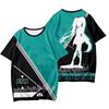 Cappelli Estivi 2026 Hatsune Miku Abbigliamento Periferico Pain Stampa 3D Manica Corta Asciugatura Rapida Traspirante Comfort T-shirt Genitore Figlio
