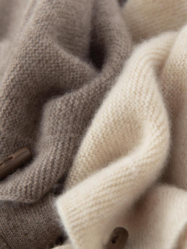 Women's 100% Pure Cashmere Round Neck Button Cardigan - Autumn/Winter Knitwear