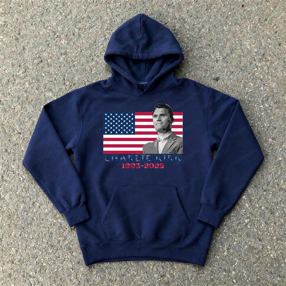 JUSTICEFOR CHARLIE KIRK Sweatshirts Forever In Memory Charlie Kirk Hoodies A TRUE PATRIOT Pride Clothing Men Women Streetwear