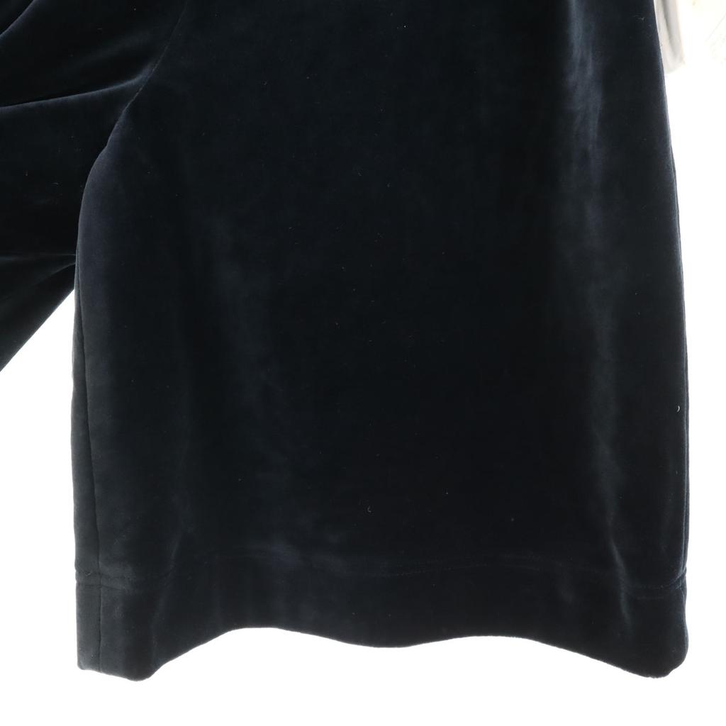 GIVENCHY 90s Unused, Made in Japan, Old Velor Shorts 9 Navy LIFE Tagged Women Used