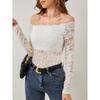 GMXIA Women's Fashion Long Sleeve One-shoulder Spring Autumn Casual Blouses & Shirts